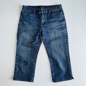 Lauren Ralph Lauren Classic Midcalf Jeans Y2K Style Cropped Denim Capri Size 8